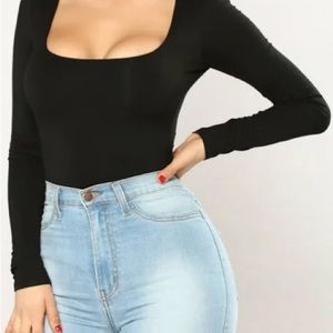 Anything but square bodysuit by fashion nova long sleeve bodysuit